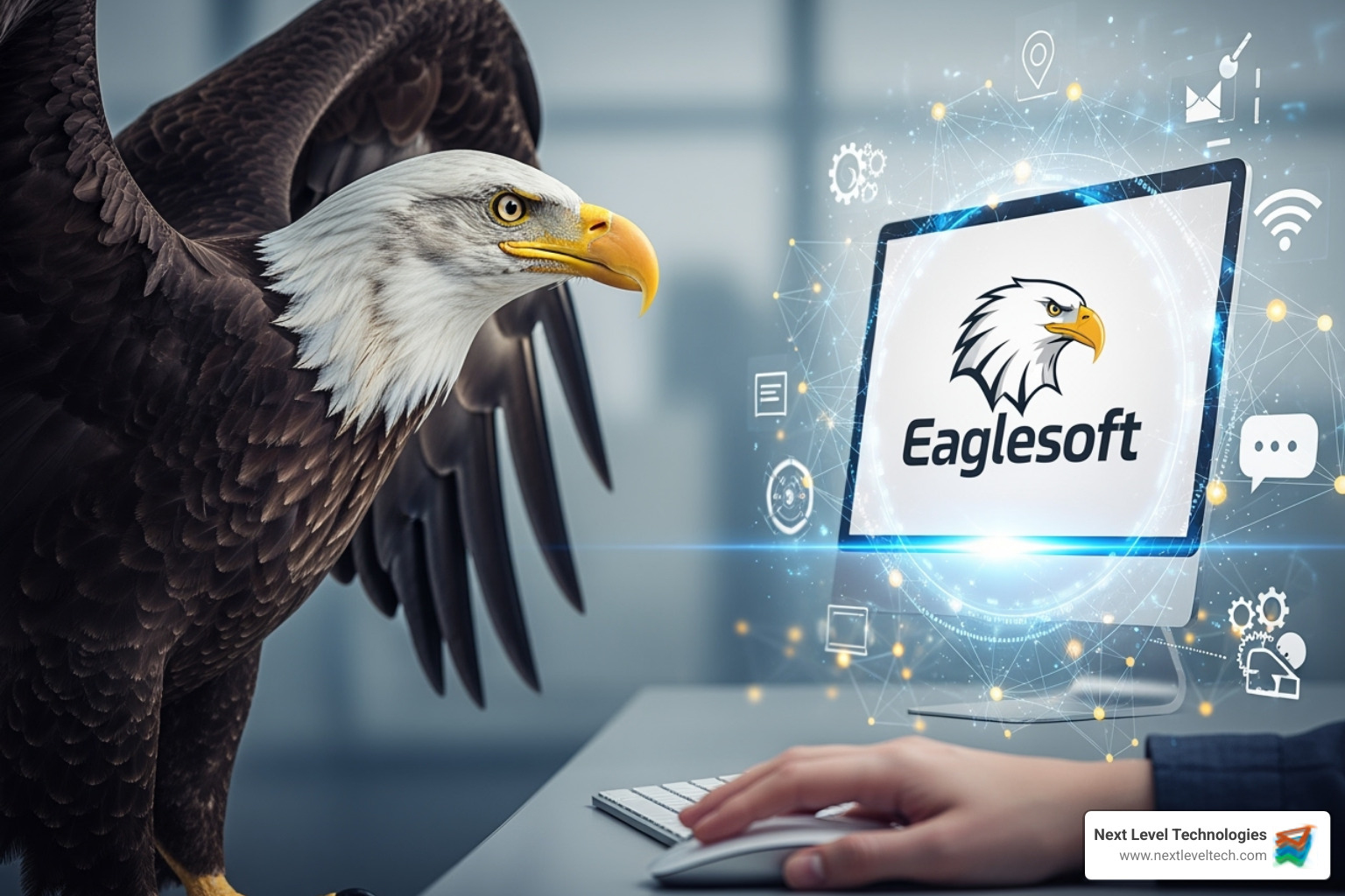 Question mark icon against a clean background - eaglesoft support