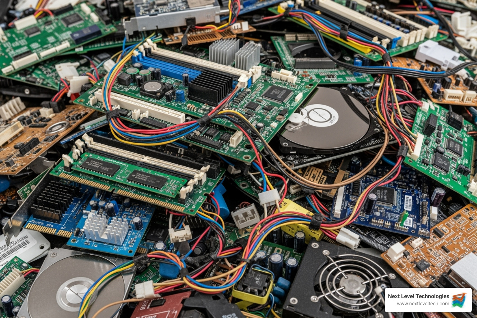 discarded computer components - basic computer hardware and networking discarded computer components - basic computer hardware and networking