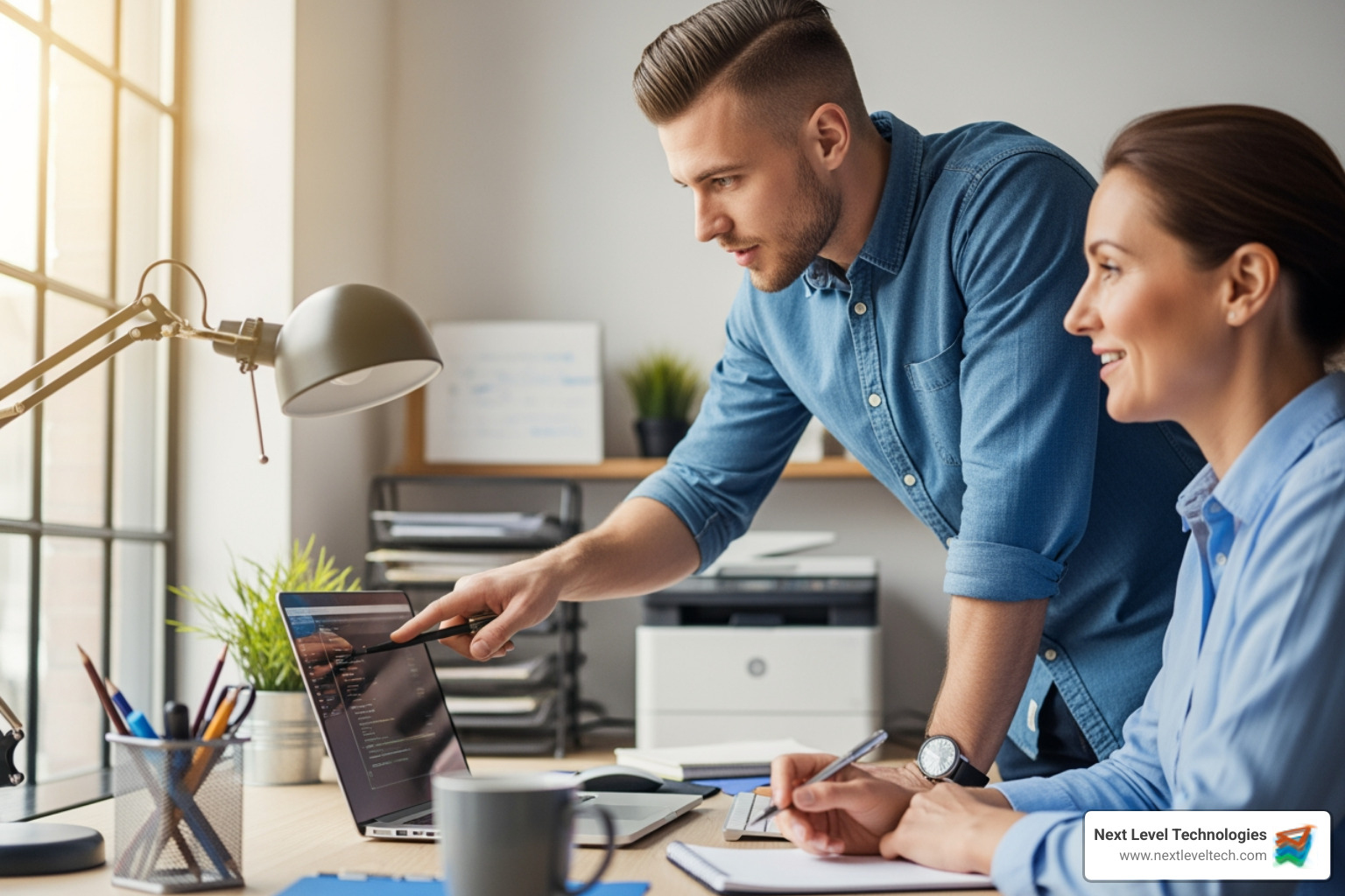 dashboard showing network health, security alerts, and ticket status - Small business tech support