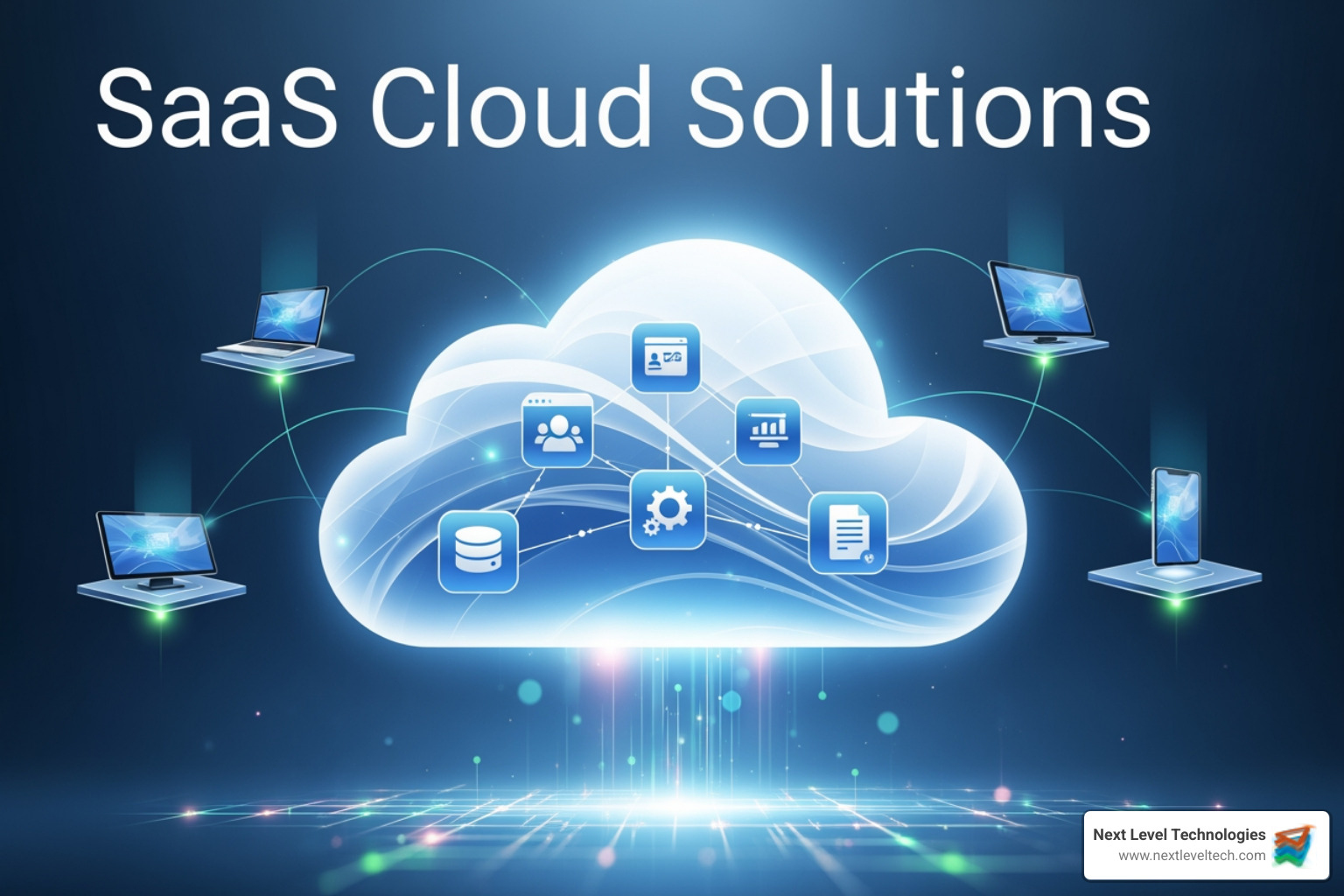 AI enhancing a SaaS dashboard with predictive analytics, showing data insights and automated recommendations - saas cloud solutions