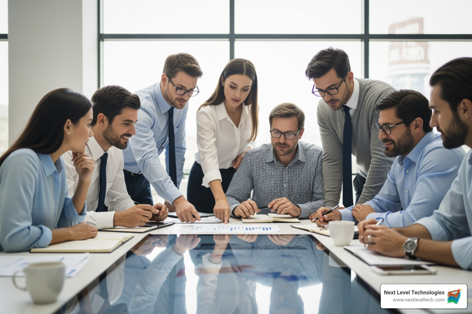 business team focusing on growth and strategic planning - Outsourced IT support