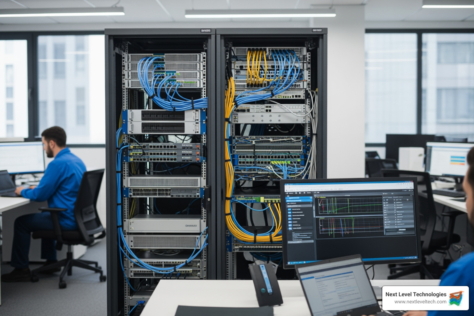 cloud vs on-premise conceptual diagram - small office server setup
