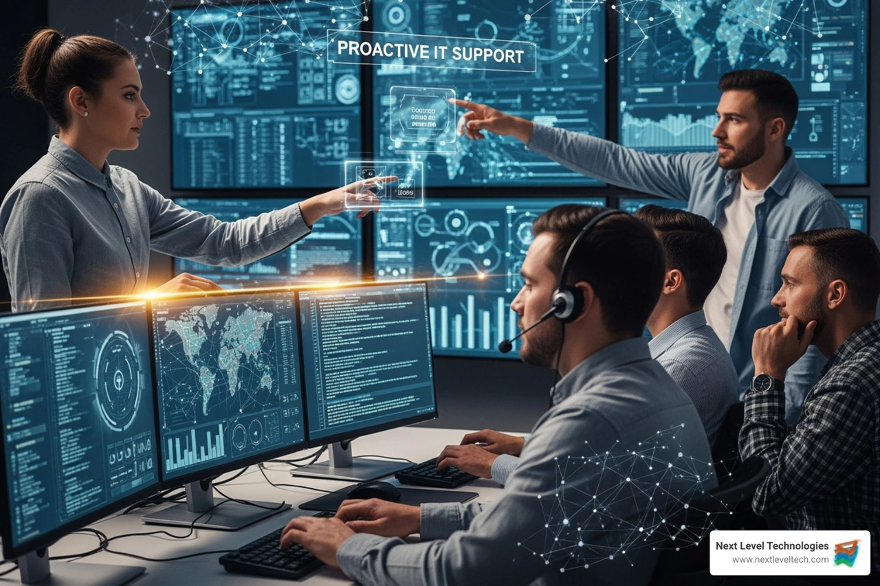 dashboard showing system health monitoring - proactive it support