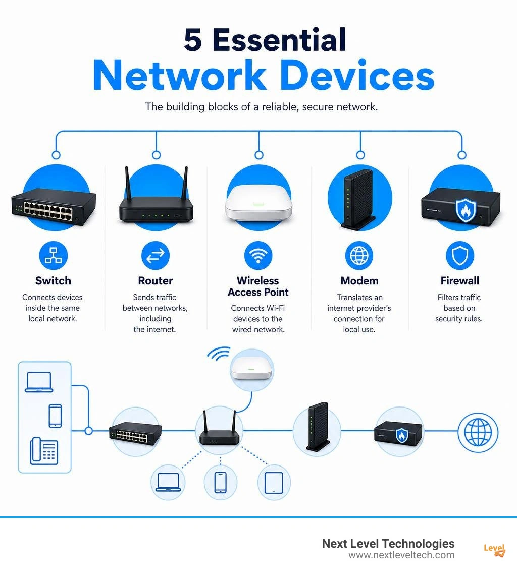 infographic showing switches routers access points modems and firewalls infographic infographic showing switches routers access points modems and firewalls infographic