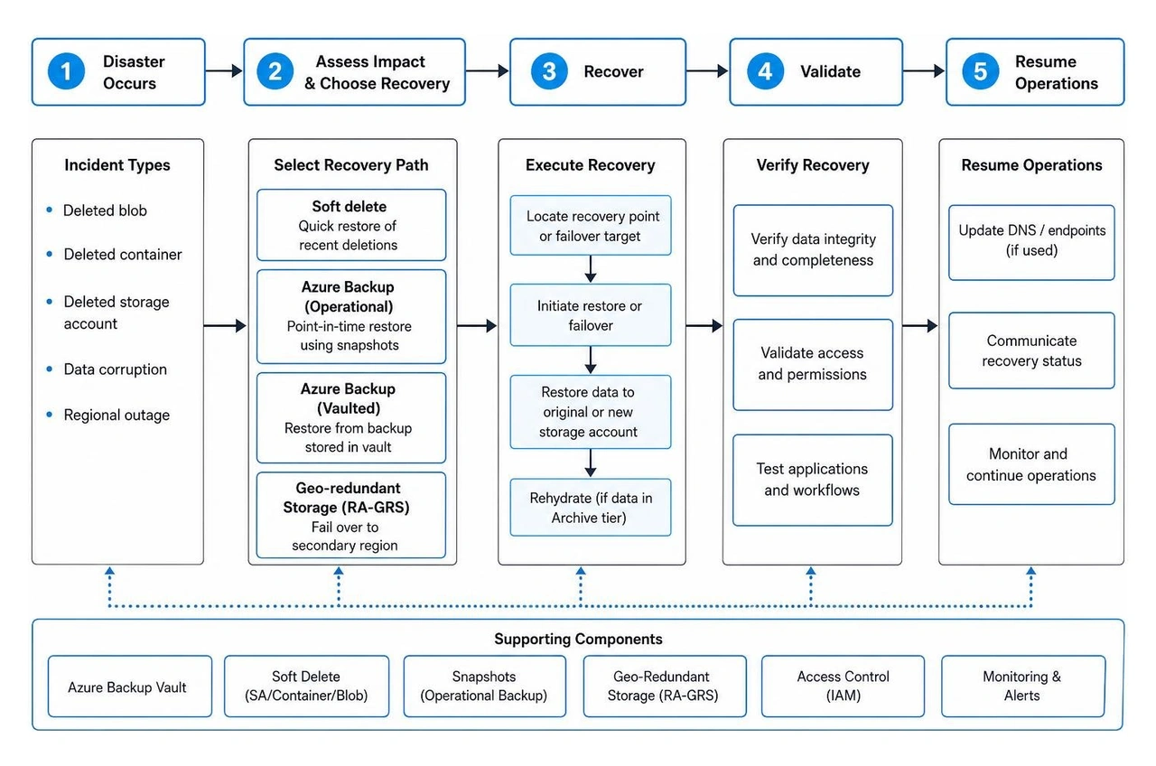 Azure storage account disaster recovery workflow Azure storage account disaster recovery workflow