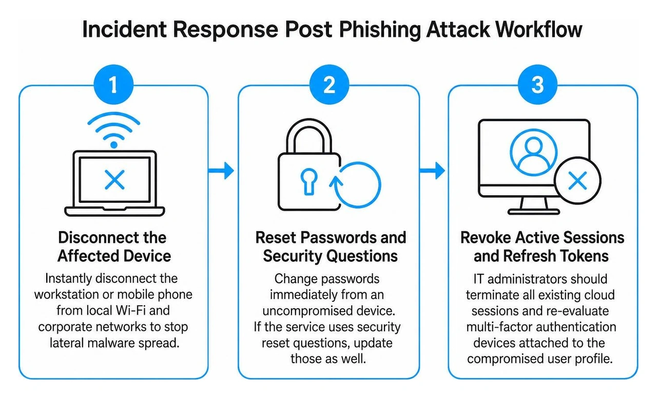 Incident response post phishing attack workflow Incident response post phishing attack workflow