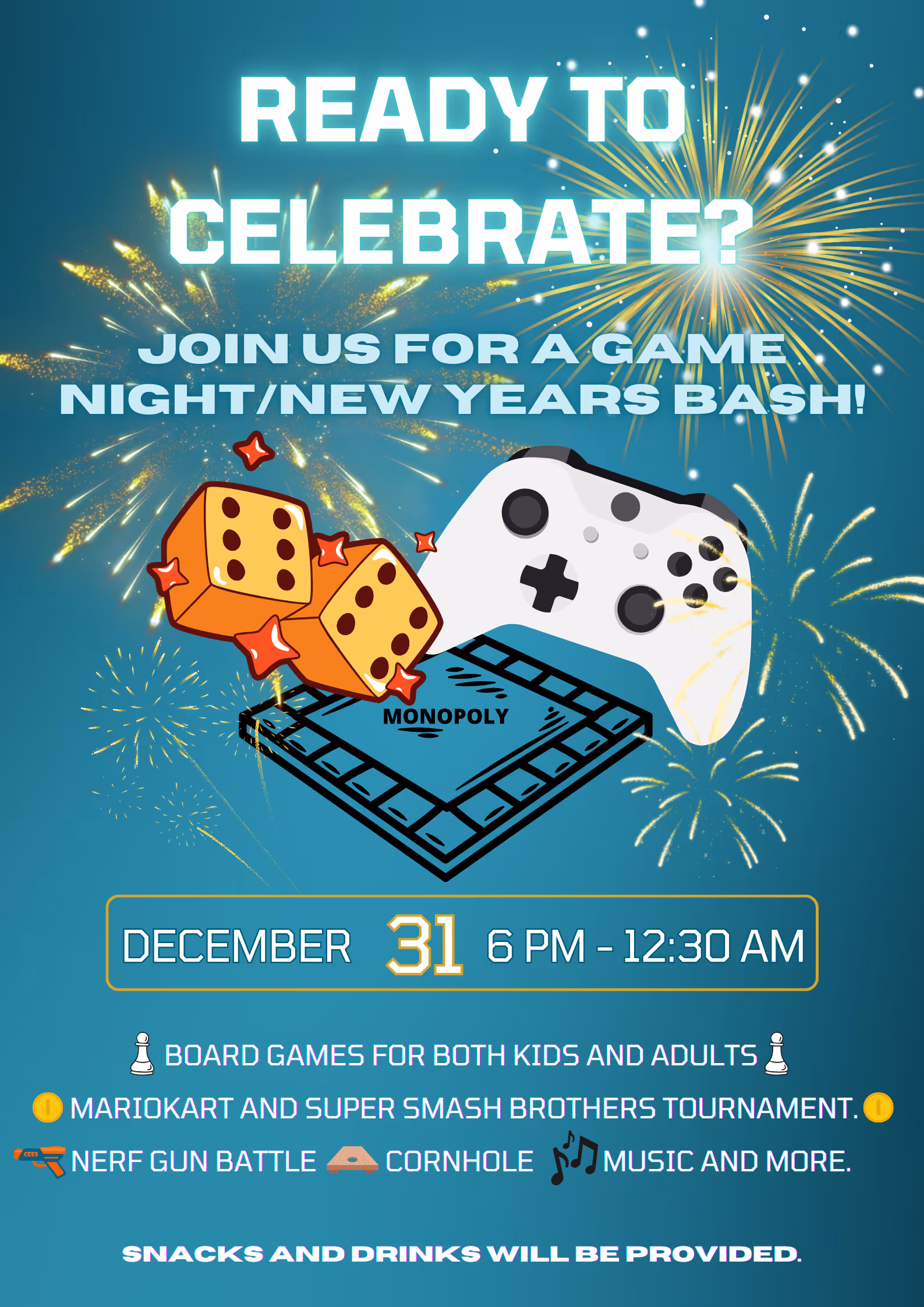 New Years Game Night Bash