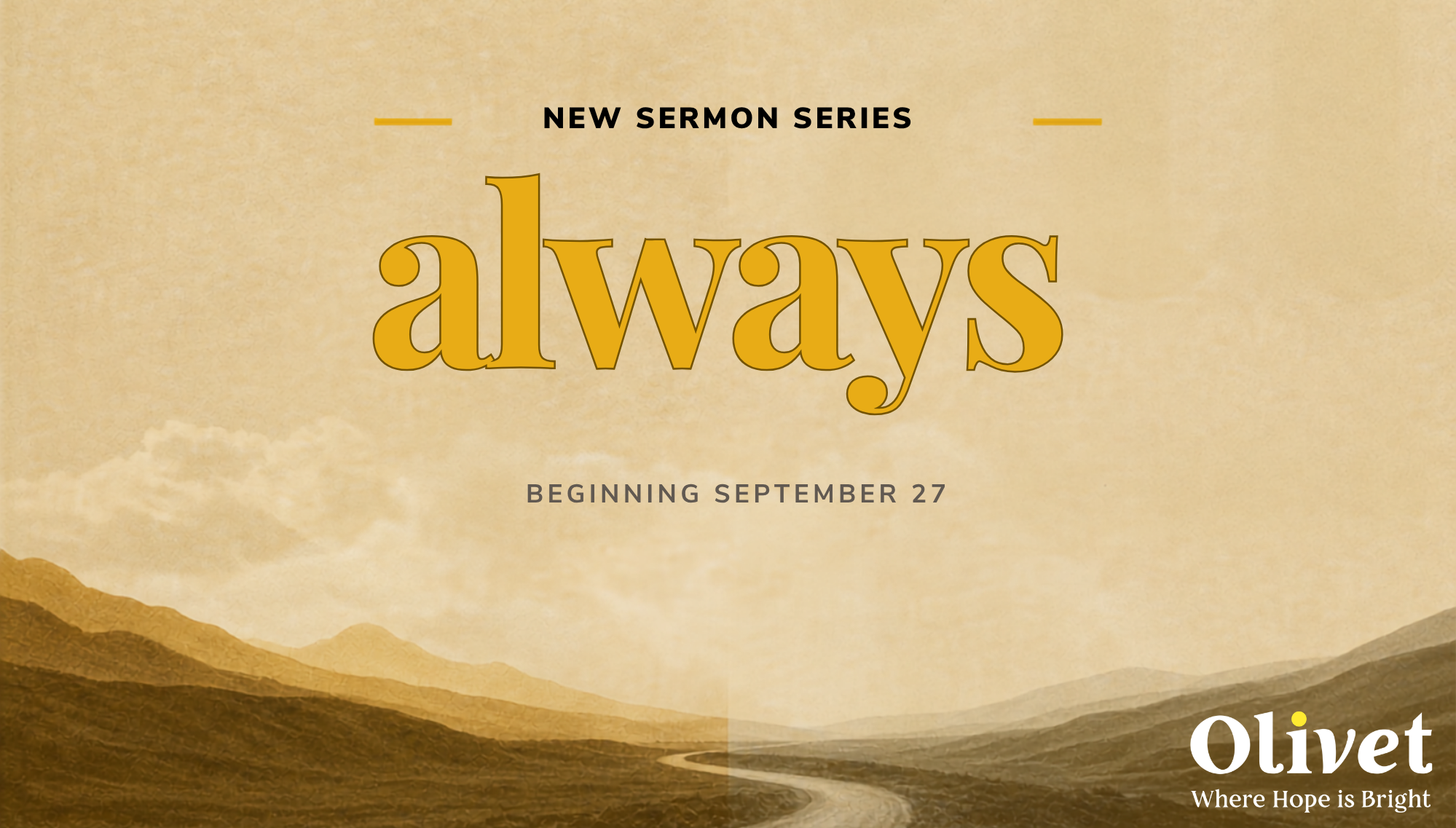 New Sermon Series