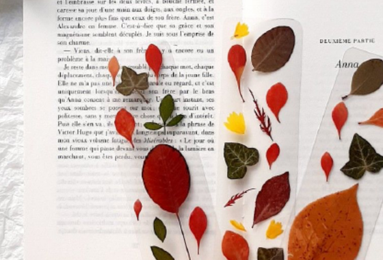 Make a pretty herbarium-style bookmark to slip a little piece of fall into your favorite reads of the season.