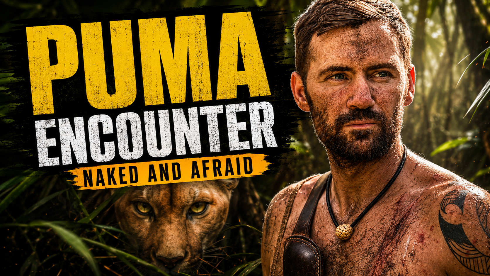 Steven Kelly from Naked and Afraid in the Colombian jungle with puma encounter thumbnail