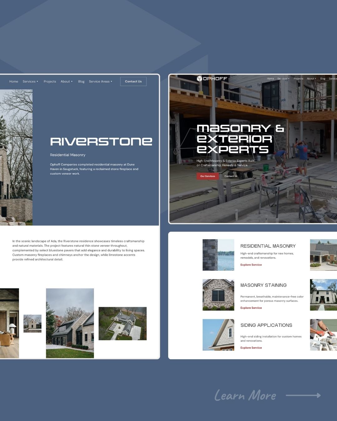Ophoff Companies Masonry - Website by Launch Kit