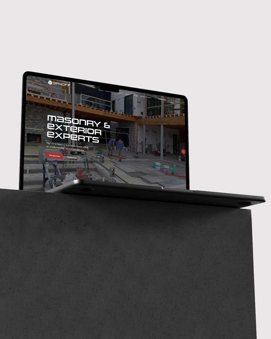Ophoff Companies Masonry - Website by Launch Kit