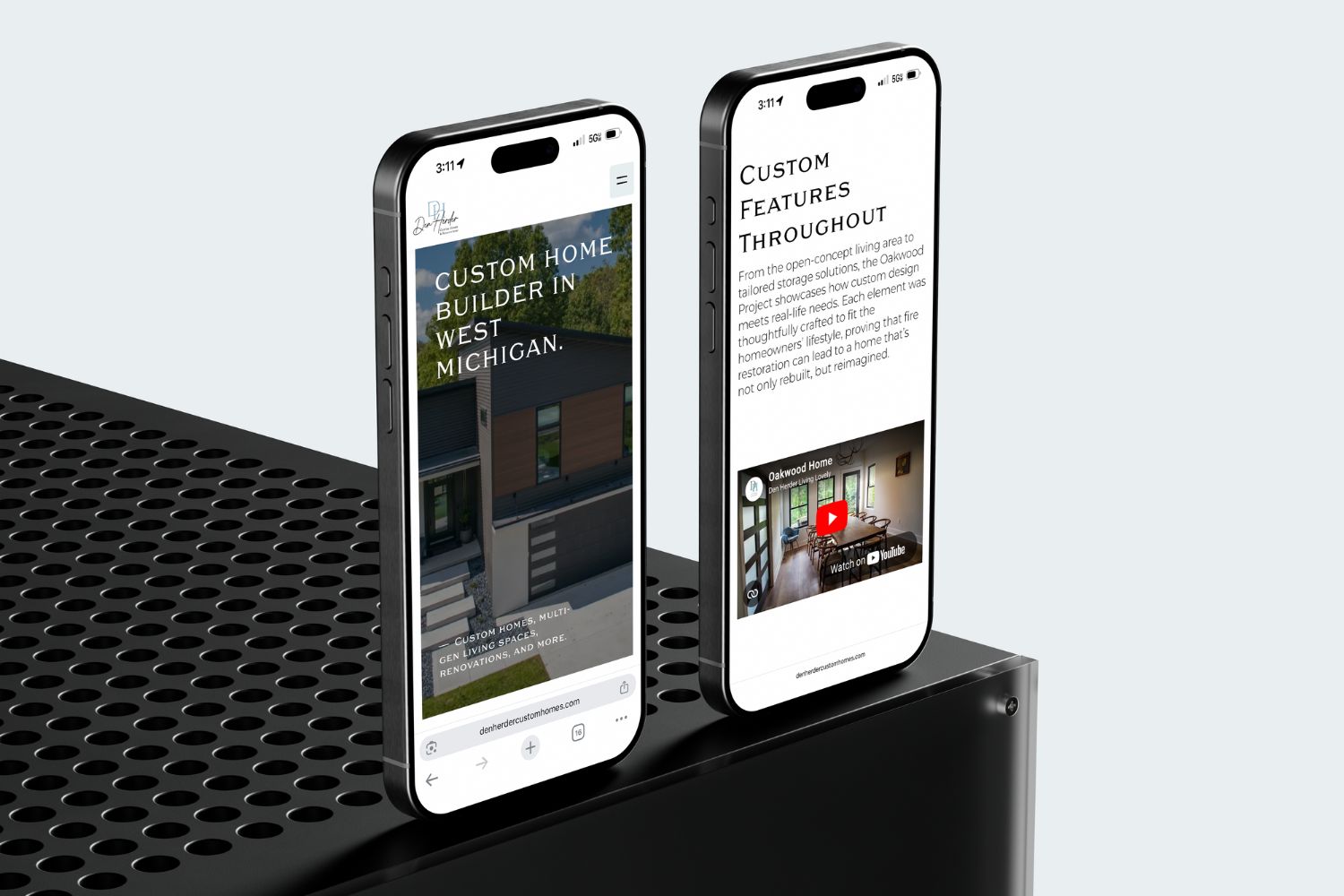 Custom Home Builder Website Design for Den Herder Homes in Grand Rapids