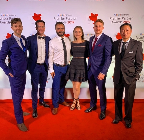 Matt Siddle at the Google Premier Partner Awards 2020