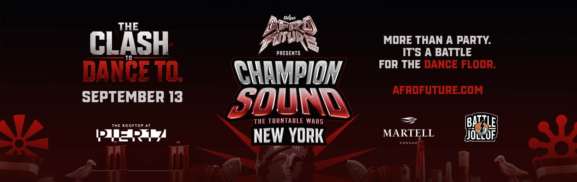 Afrofuture presents Champion Sound: The Turntable Wars, New York — September 13, The Rooftop at Pier 17