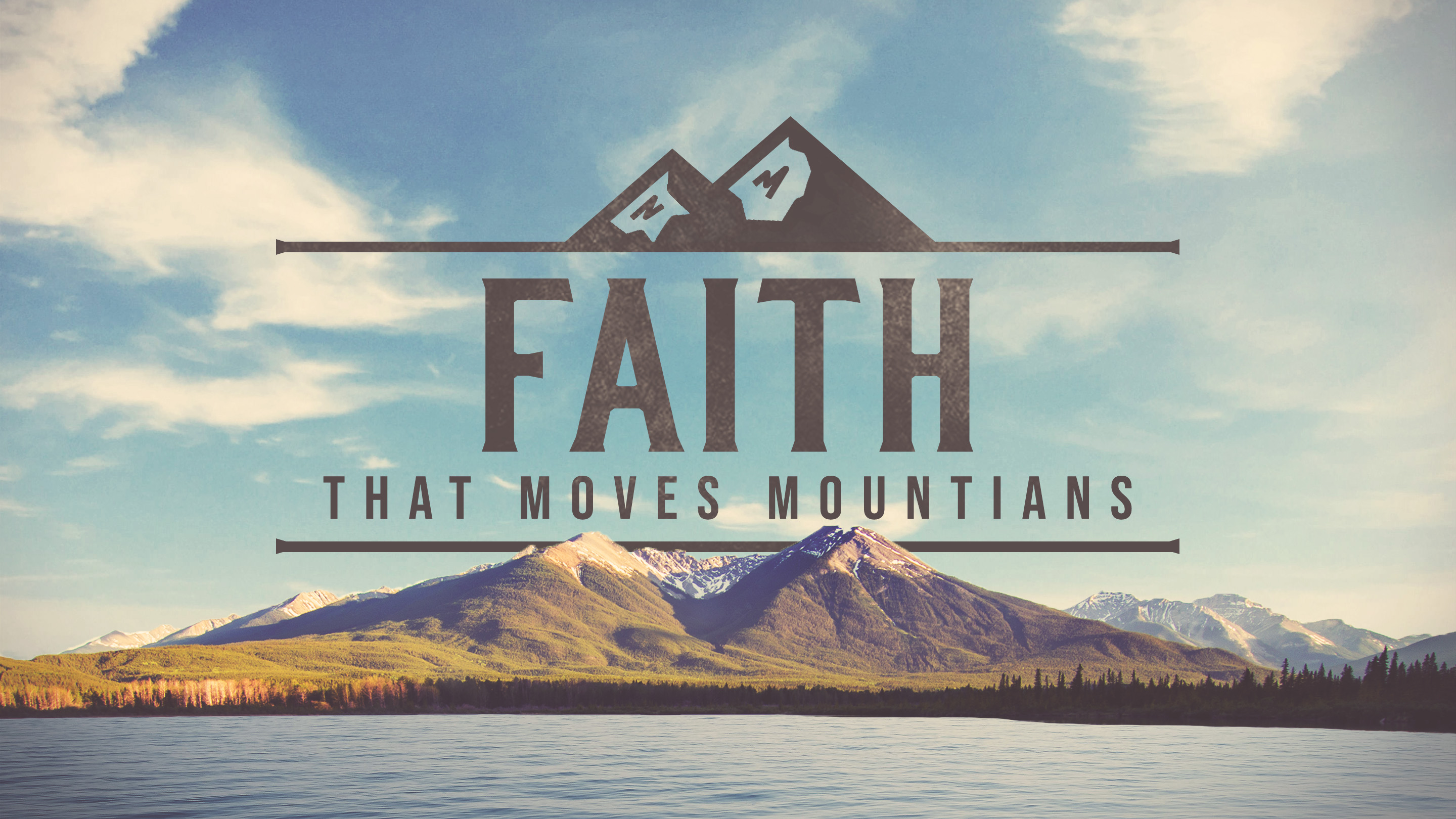 A title for a semon series that overlays a image of desert mountains 