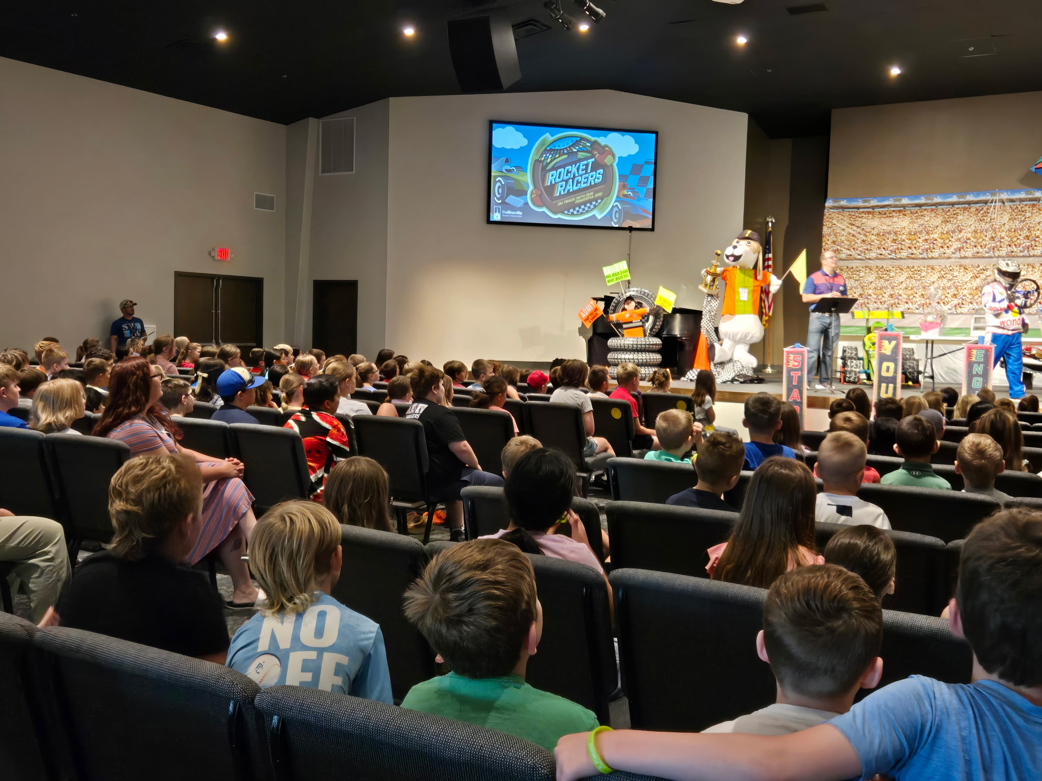 Kids at vacation bible school