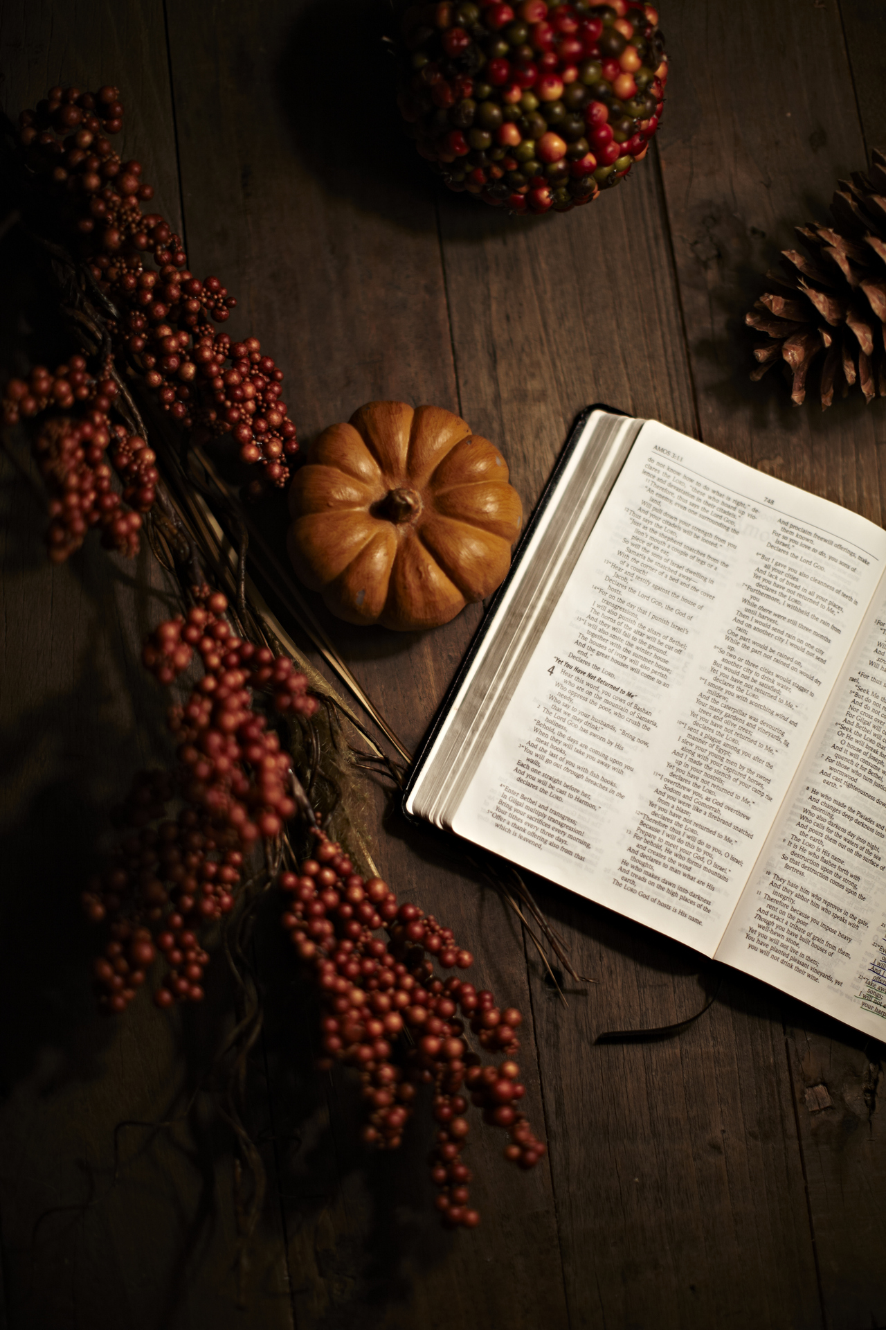 pumpkin and bible