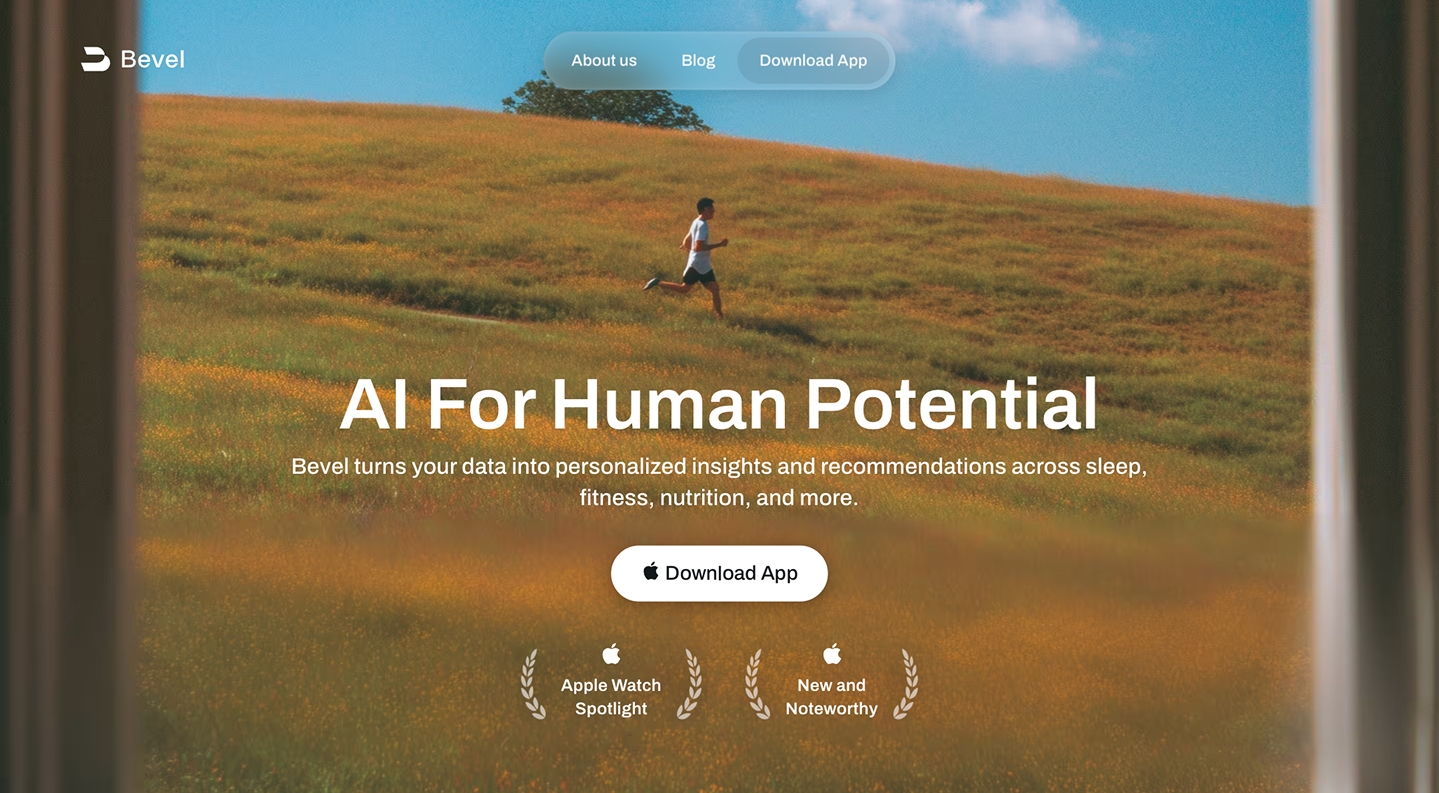 Portfolio landing screen image