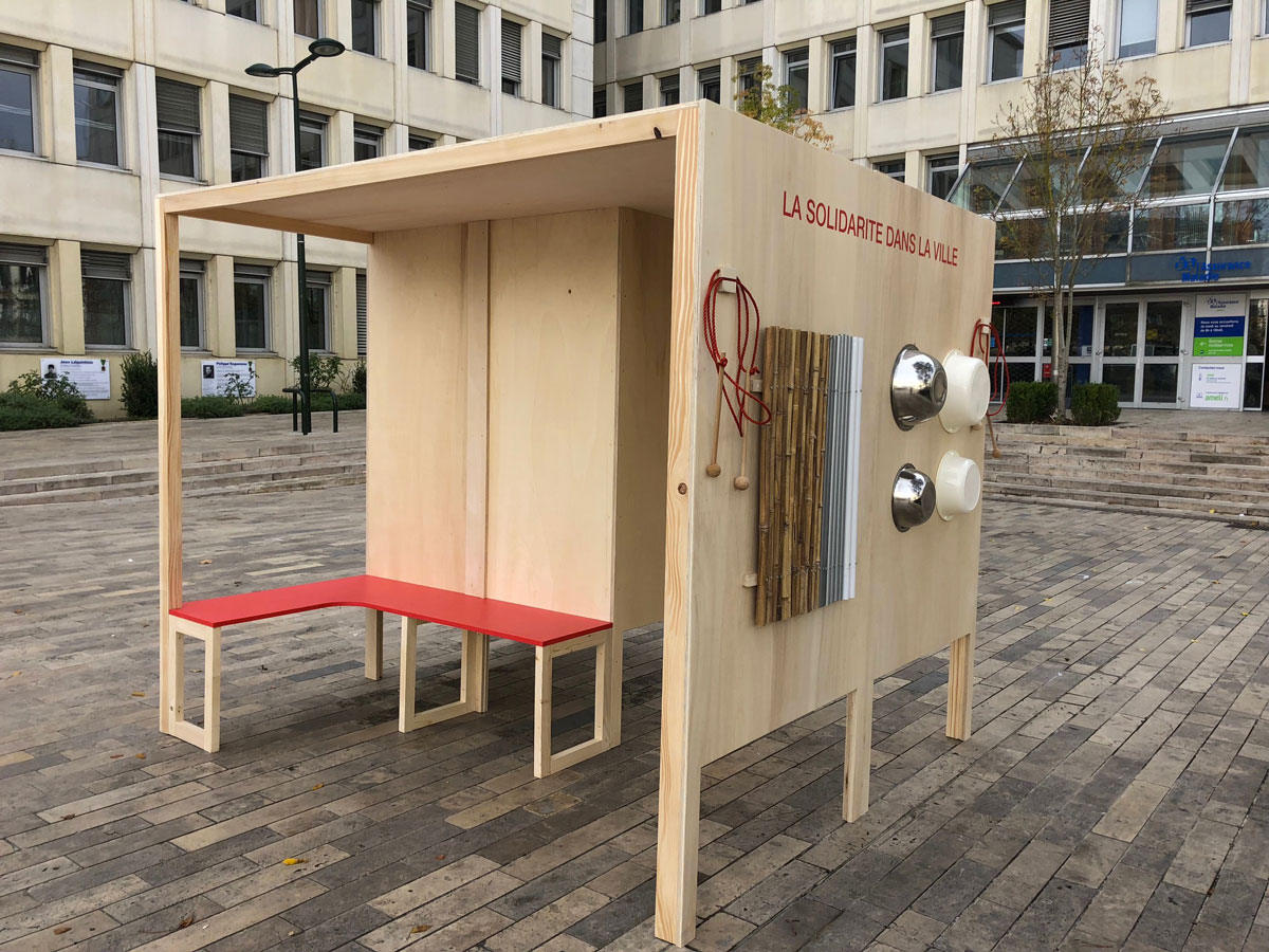 Mobilier urbain mairie d'Orleans Élisa Piras Studio Trigone