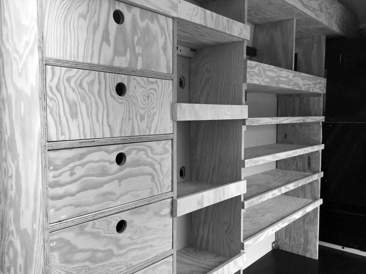 mobilier sur mesure Gaz Service 45 Studio Trigone