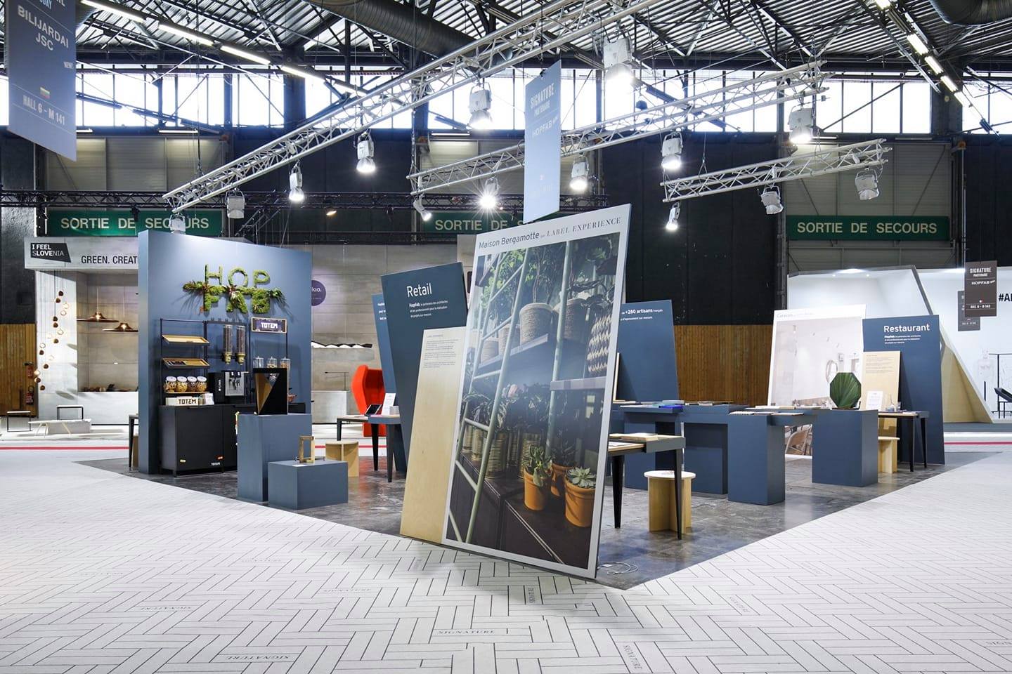 Fabrication du stand Hop Fab pour Maison & Objet Studio Trigone