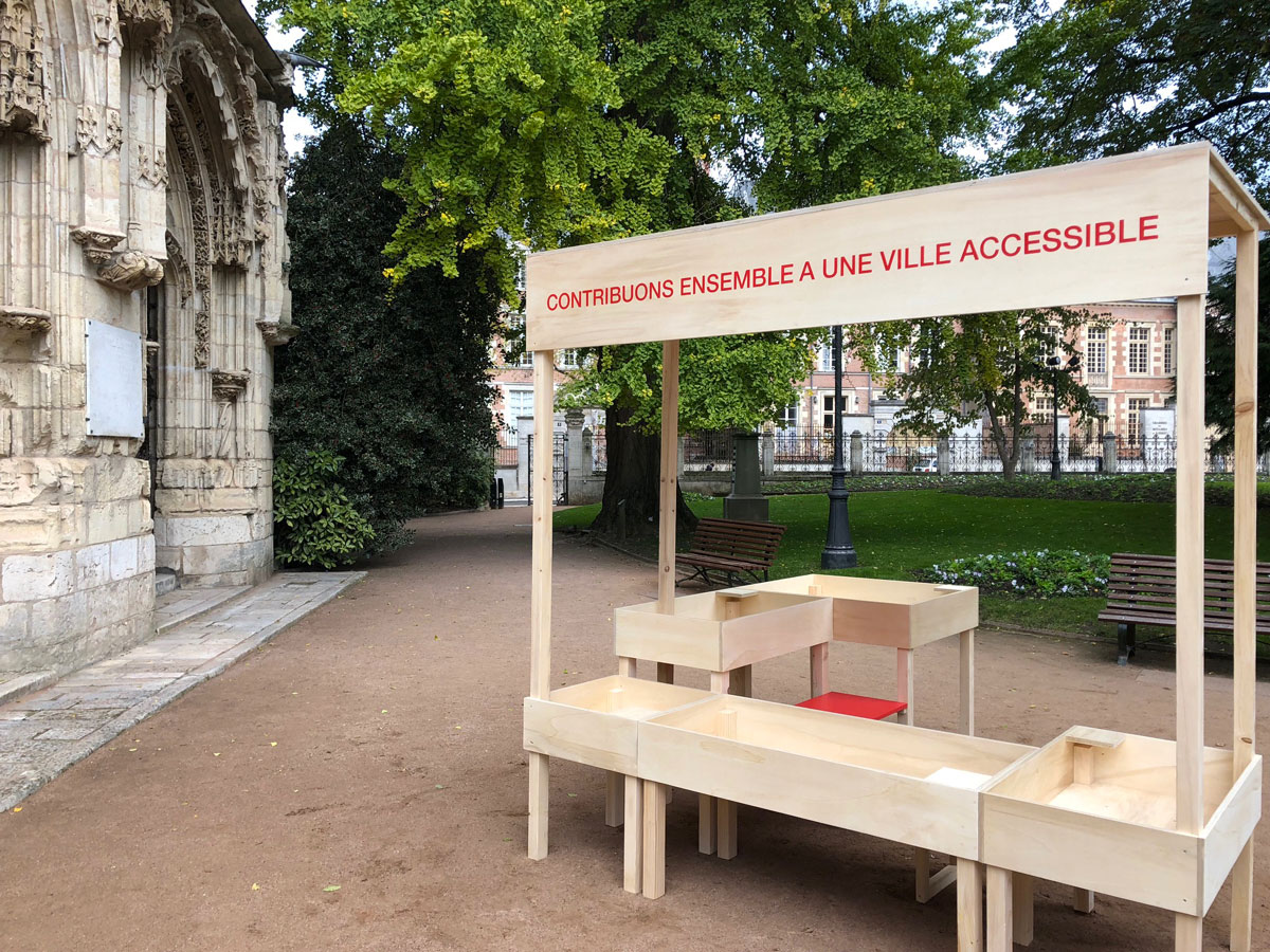 Mobilier urbain mairie d'Orleans Élisa Piras Studio Trigone