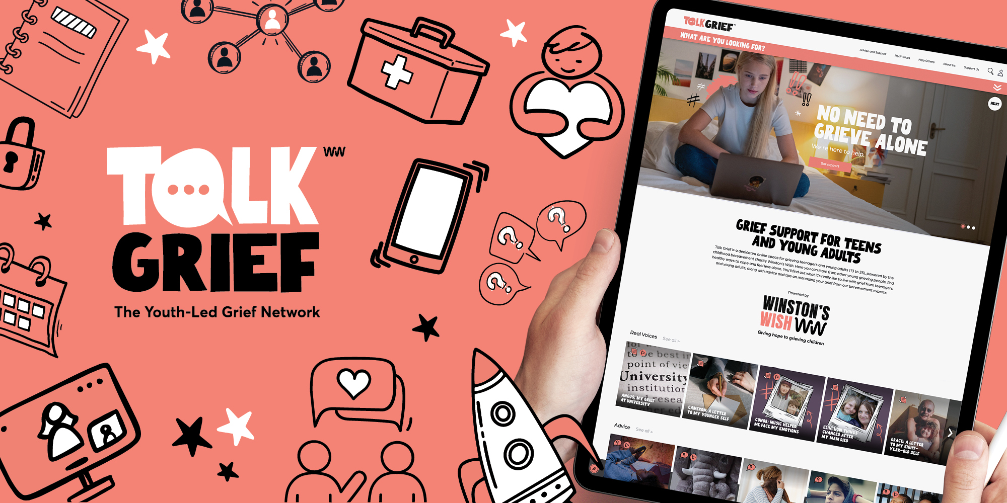 Talk Grief – Branding and Web Design & Build