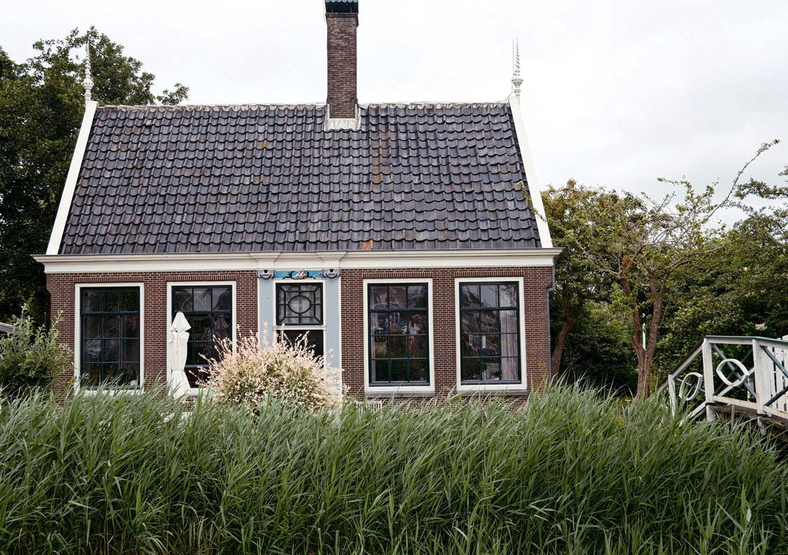 huis met riet vrijstaand