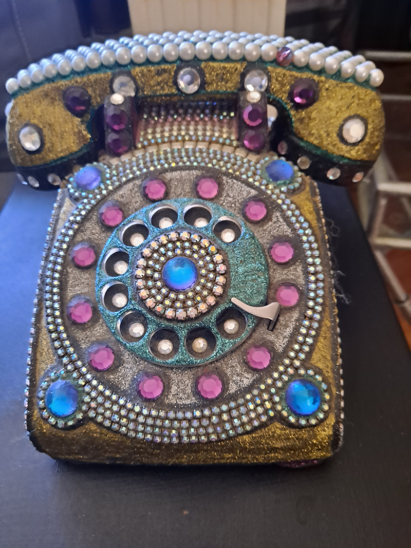 Rhinestone telephone