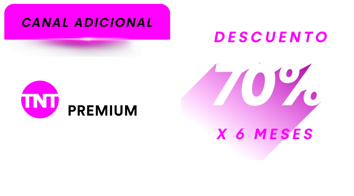 Canal adicional: TNT Sports Premium con un descuento del 70% por 6 meses