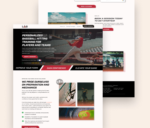 A mockup of a project