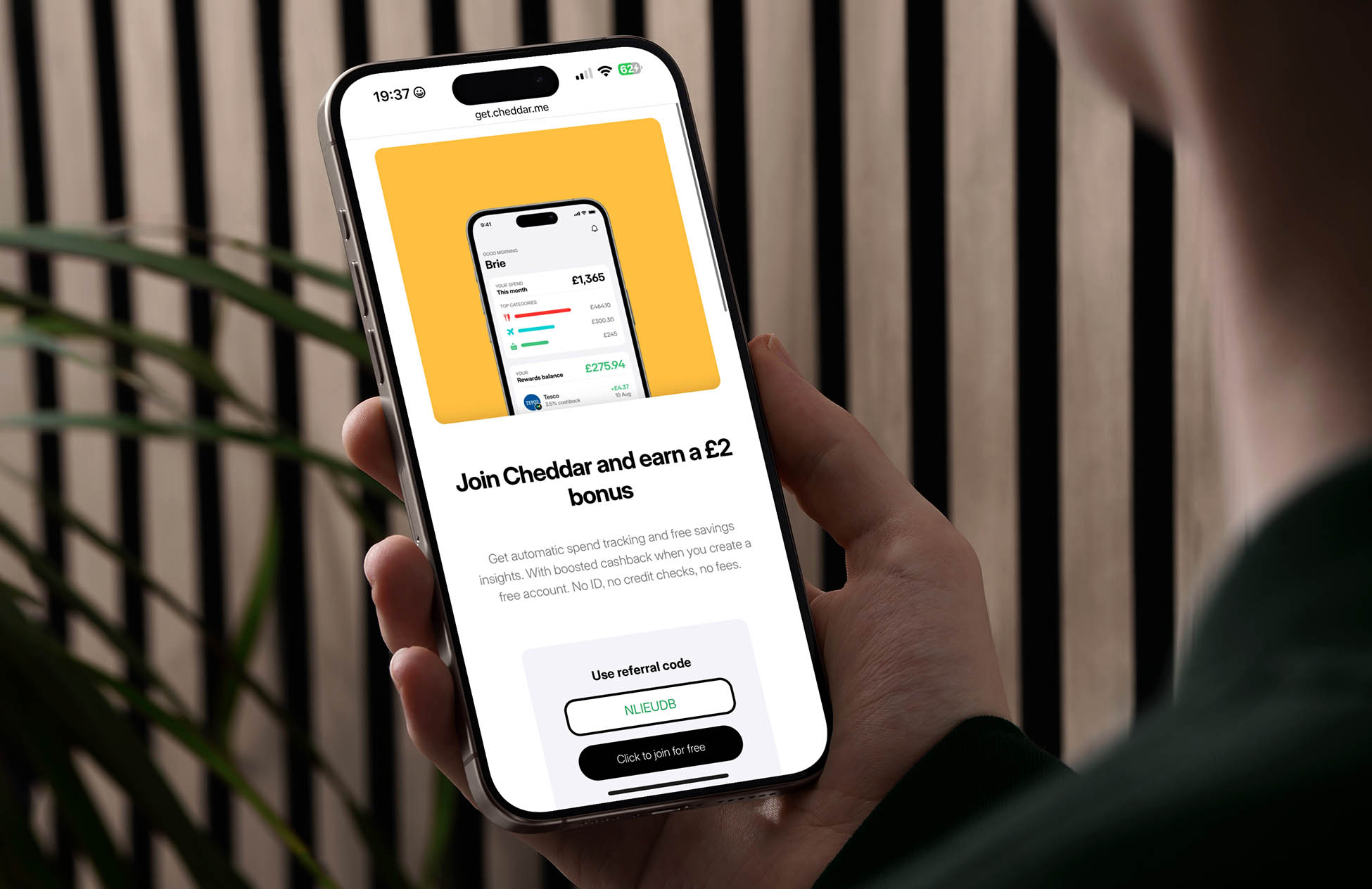 Cheddar Referral Code