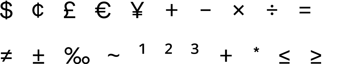 Math Characters