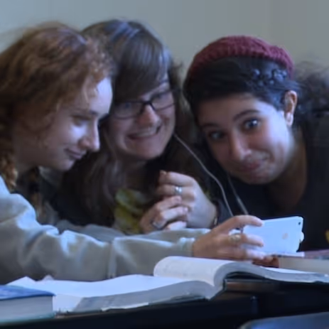 a school gathering to watch screenagers