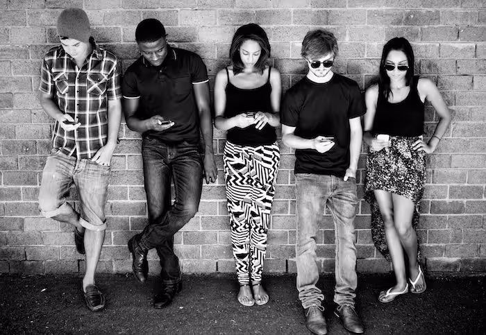 a school gathering to watch screenagers