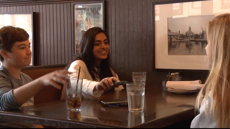 a school gathering to watch screenagers