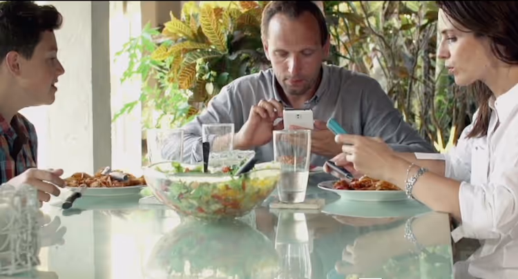 a school gathering to watch screenagers