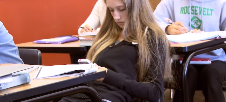 a school gathering to watch screenagers