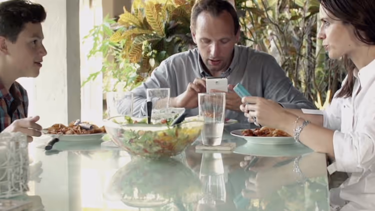 a school gathering to watch screenagers