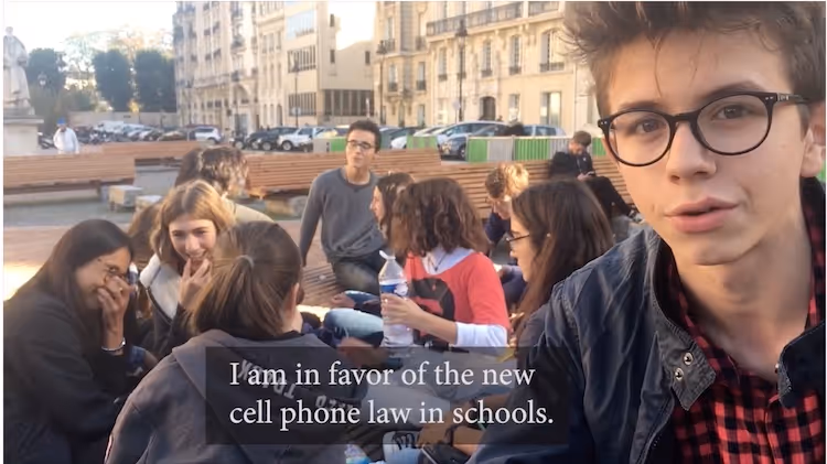 a school gathering to watch screenagers