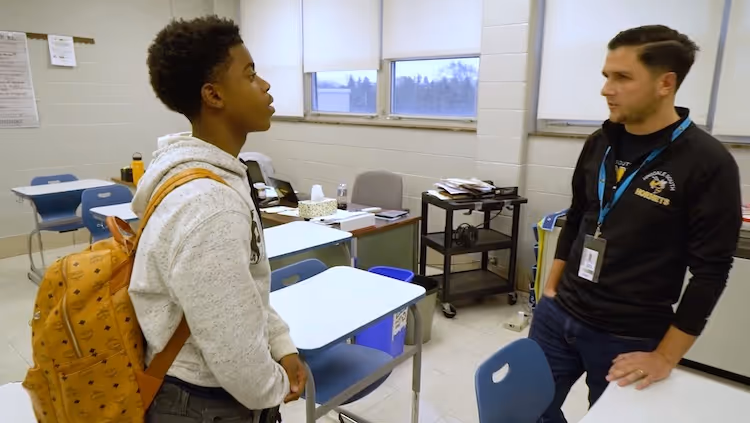 a school gathering to watch screenagers