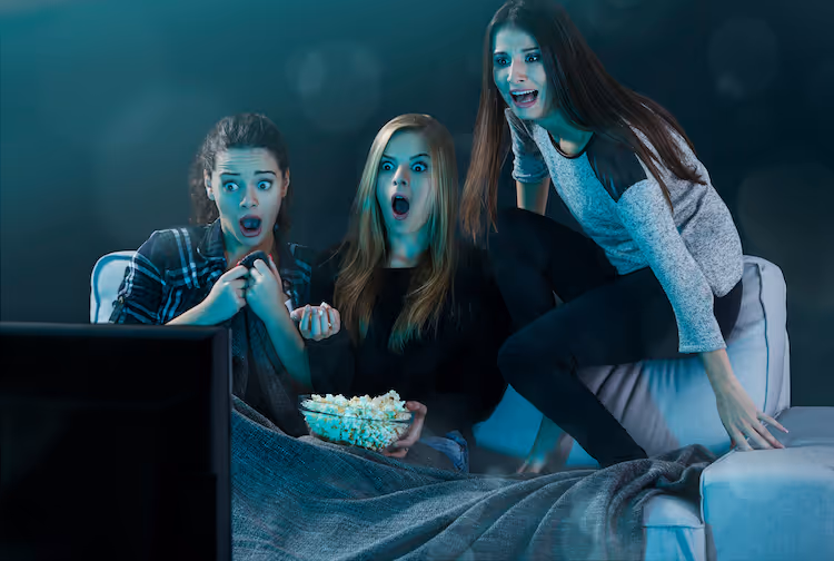 a school gathering to watch screenagers