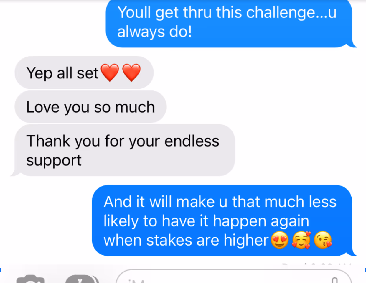 Text exchangc with mom and daughter