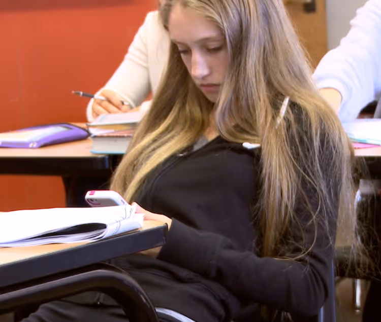 a school gathering to watch screenagers