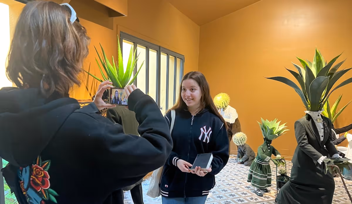 a school gathering to watch screenagers