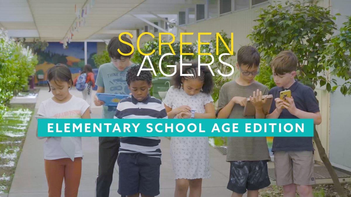 a school gathering to watch screenagers