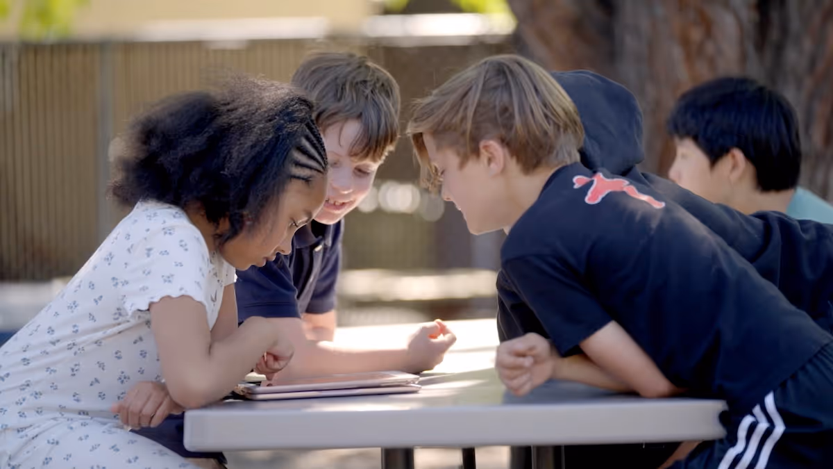 a school gathering to watch screenagers