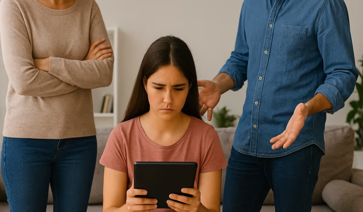 a school gathering to watch screenagers