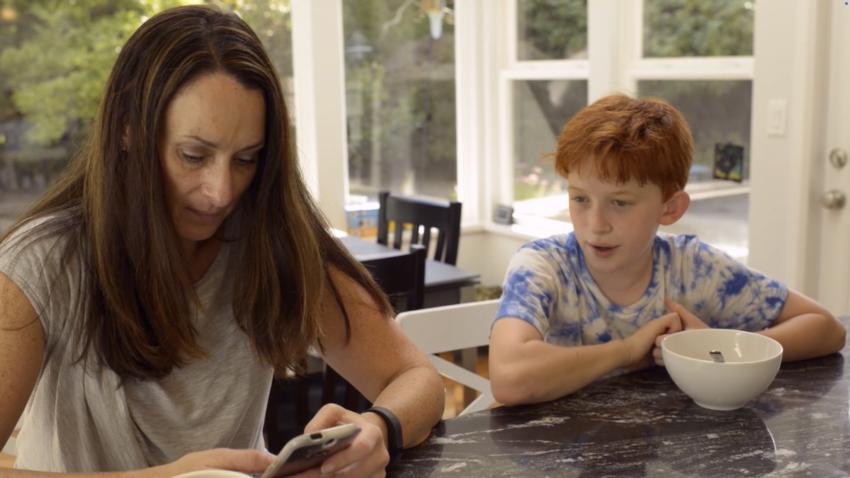 a school gathering to watch screenagers